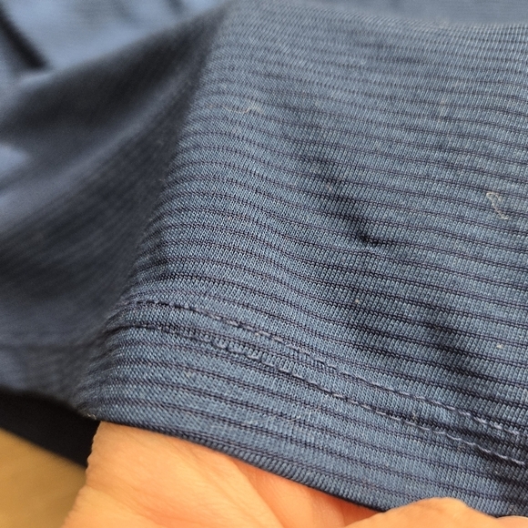 Indigo Stripe Women's Small Racerback Workout Tank Athletic Works EUC - Picture 4 of 7